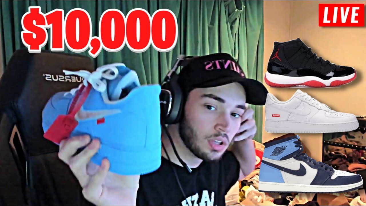 Adin Reveals INSANE $10,000 Sneaker Collection! - YouTube
