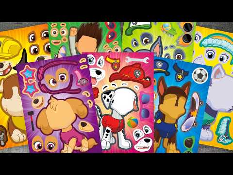 [🐶paper diy🐶] Decorate with Chase, Marshall, Skye, Everest & Ryder 🚓🐾 PAW PATROL Sticker Book