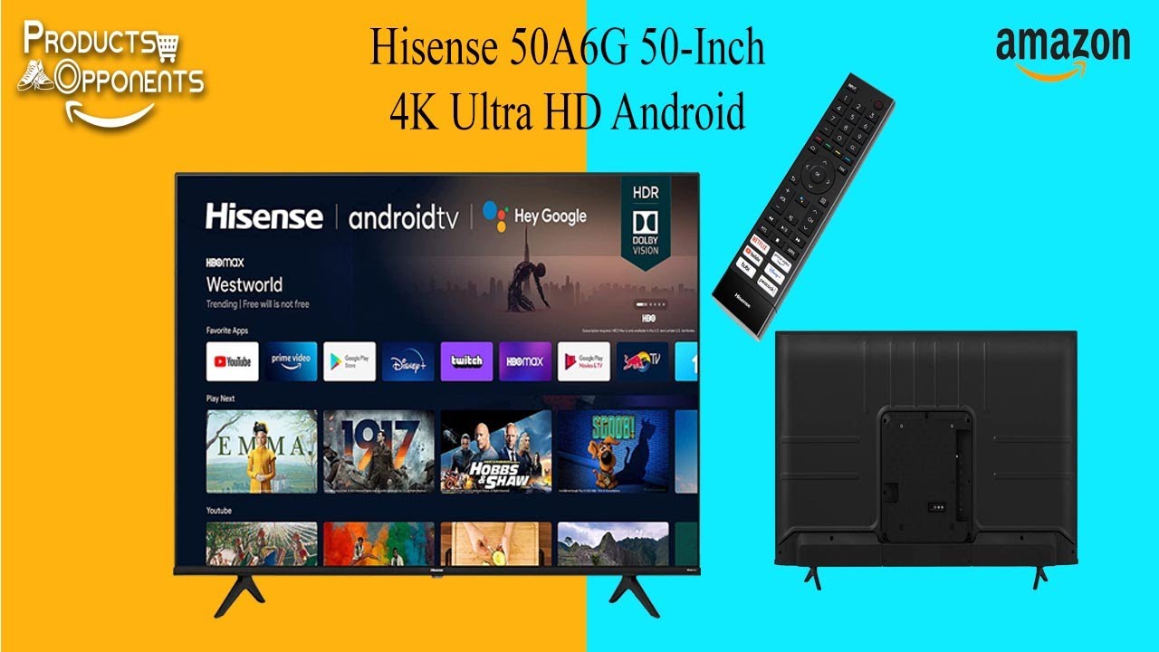 Hisense 50A6G 50 Inch 4K Ultra HD Android Smart TV