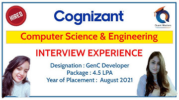 Cognizant Interview Experience - August 2021 | CSE Student