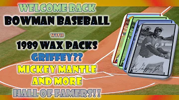 1989 Bowman Baseball Card Pack Opening | Griffey Jr Rookie? MICKEY MANTLE!! #sportscardscollector