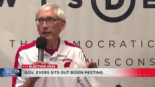 Governor Evers is the only Democratic Governor not joining the post-debate meeting with President...