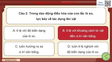 Trò chơi khởi động Vật lí 11 Chân trời bài 3: Năng lượng trong dao động | AI Vật lí 11 Chân trời