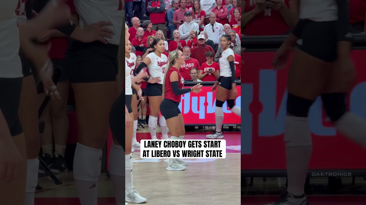 Laney Choboy will start at Libero for Nebraska volleyball. 