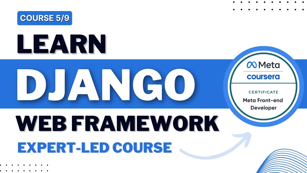 Django Web Framework with an Expert-Led COURSE || Django Web Framework Full TUTORIAL for Beginners