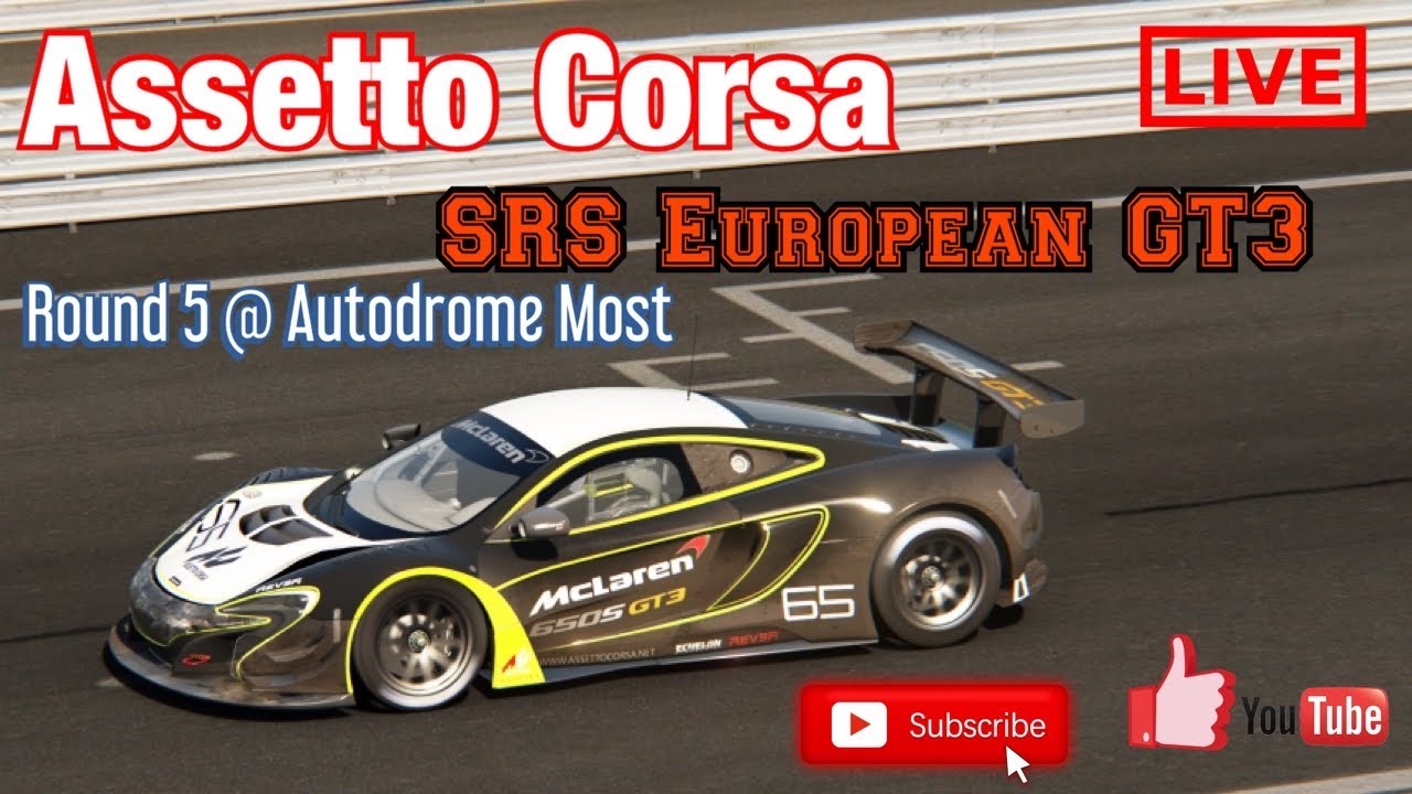 Assetto Corsa Srs Euro Gt3 Round 5 Autodrom Most Youtube