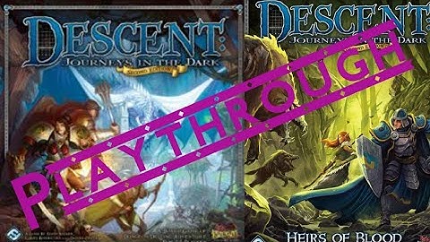 Descent 2nd Edition Board Game Playthrough (Heirs of Blood Campaign:The Baron