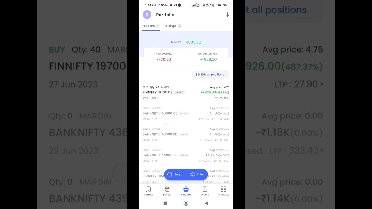 FINNIFTY LIVE EXPIRY TRADE 