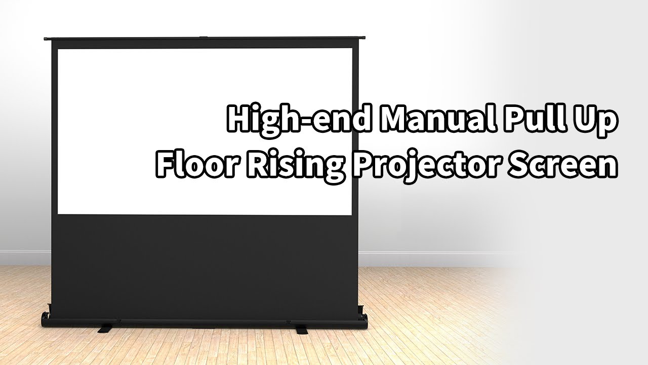 High-end Manual Pull Up Floor Rising Projector Screen DL45 ----“Usage method”