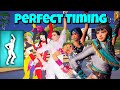 Fortnite perfect timing  make some waves emote 