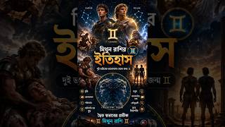 Gemini Zodiac in Bengali | মিথুন রাশির সম্পূর্ণ ইতিহাস #youtubeshorts #ytshorts #gemini