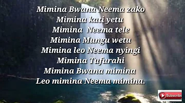 Mimina Neema Lyrics