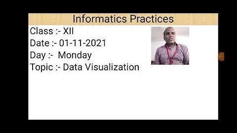 Class XII Informatics Practices 1 11 2021 By Mr  Praveen Singh