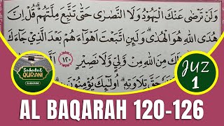 TADARUS ALQURAN MERDU - Belajar Membaca Al Quran Surat Al Baqarah Ayat 120-126 Metode Ummi Juz 1