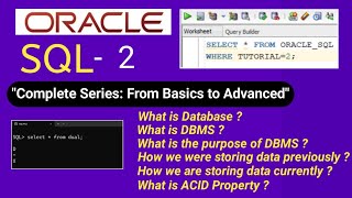 Master Oracle SQL Session 2 | A Complete Guide for Beginners  to Advanced |what is Database & DBMS 