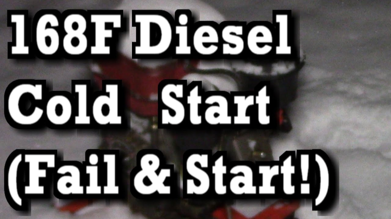 Cold Start 168F Diesel Engine and Carbureted Truck YouTube