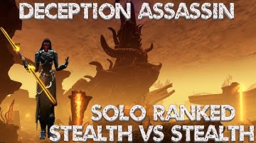 SWTOR: Onslaught 6.0, Deception Assassin - Solo Ranked, stealth meta continues.