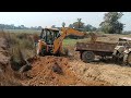 part 17 jcb machine se tractor me mitti loding jcb work jcb tractor tractor jcb jcb raider