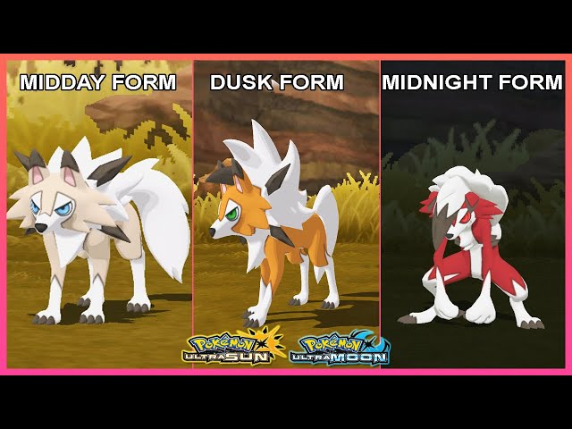 Forma Crepúsculo de Lycanroc é confirmada em Pokémon Ultra Sun