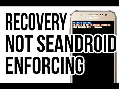 Solved !! Fix Recovery/Kernel is not Seandroid Enforcing, on5/on7, j2/j3/j5/j7, a5/a7,a8, s6, s7.