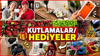 SÜPRİZLER BİTMEDİ😍HEDİYELERİM💓YENİ TELEFONUM😇ÇİÇEKLER KİMDEN❓GÖRÜMCEMDEN PASTAM💓PAZAR ALIŞVERİŞİM✅