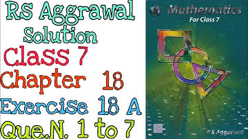 Reflection Symmetry | Class 7 Exercise 18A Question 1-7 | Rs Aggarwal | @mdsirmaths