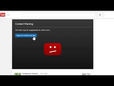 How to Watch Age Restricted YouTube Video Without Signing In - YouTube
