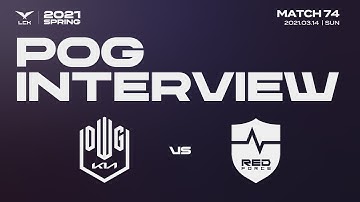 POG Interview | DK vs. NS 03.14 | 2021 LCK Spring Split