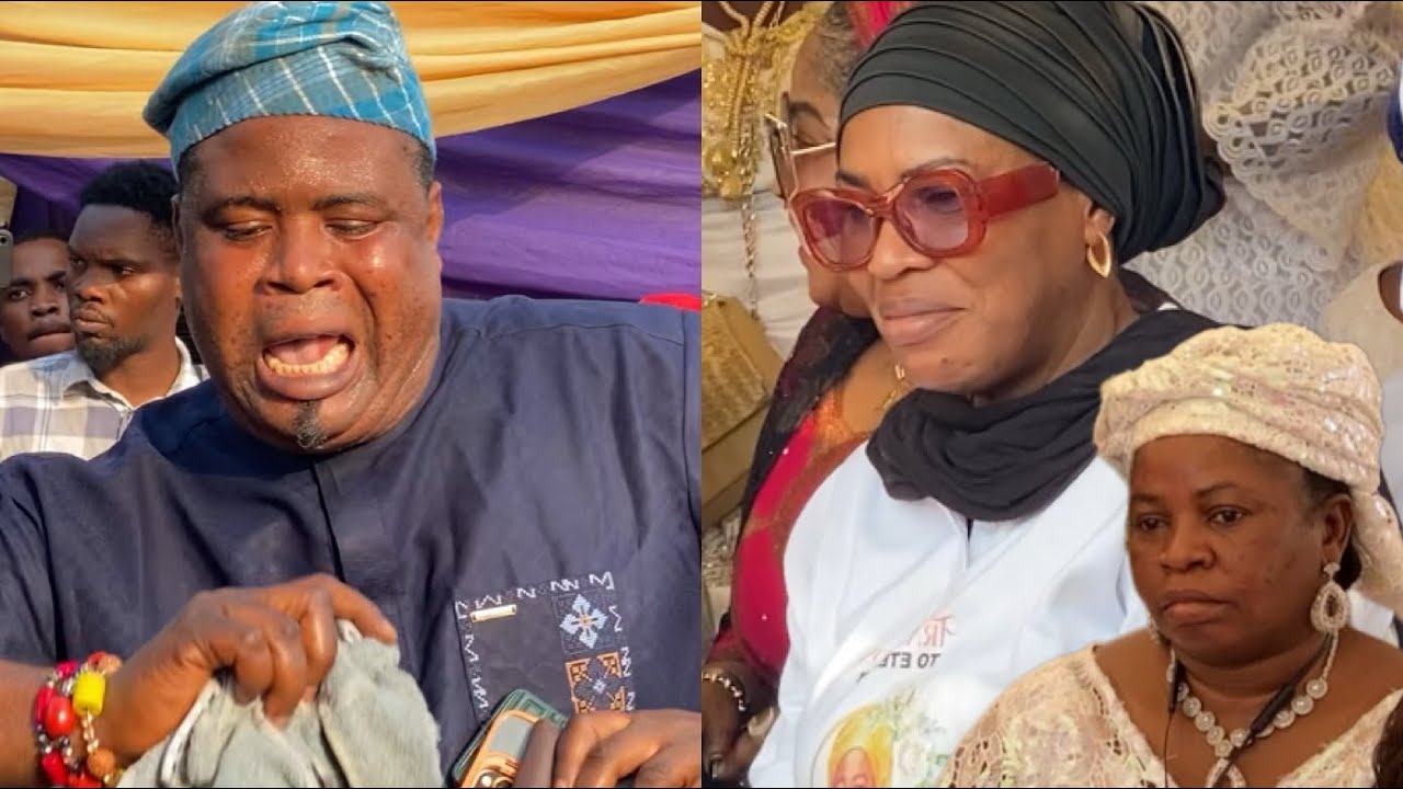 SEE WHAT YORUBA NOLLYWOOD ACTOR DID TO MAKE FATHIA BALOGUN LAUGH AFTER SHE CRIED AT HER MOM WAKE KEE