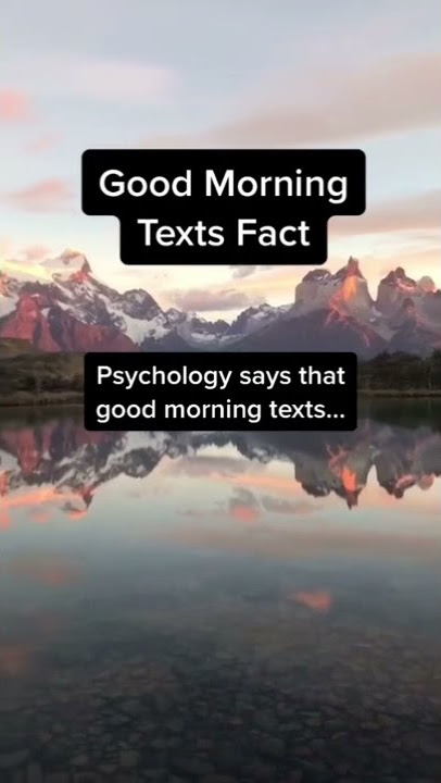 Good Morning Texts Fact | Facts | #shorts #facts #foryou #fyp