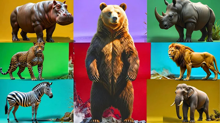 Safari Animal Sounds Song | Nursery Rhyme for Kids - Learn Animal Names and Sounds