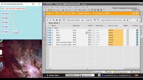 Reading and writing data to Siemens PLC (S7-1500) with Python