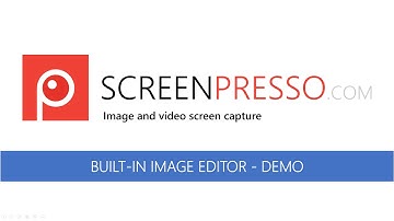 Screenpresso feature tour:  Built-in image editor