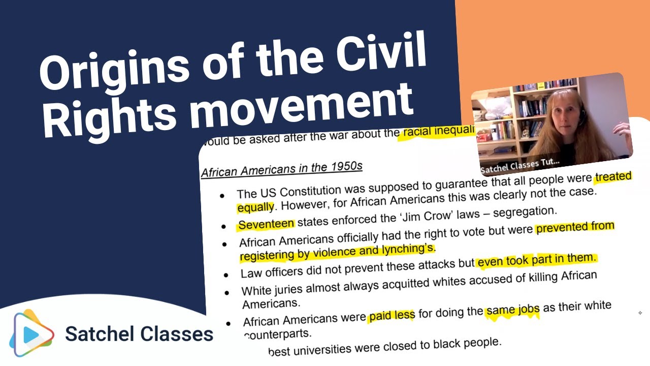 Origins of the Civil Rights movement | History | Satchel Classes - YouTube