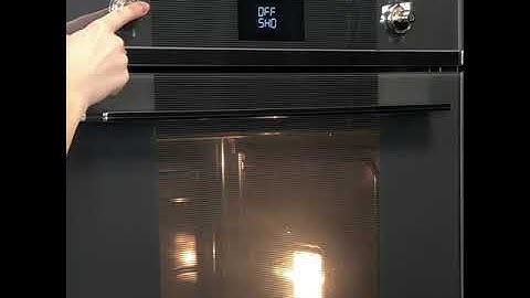 How to turn off the Showroom mode in SMEG oven