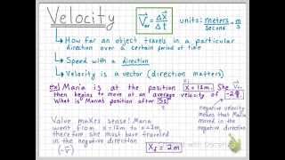 Average Velocity Information