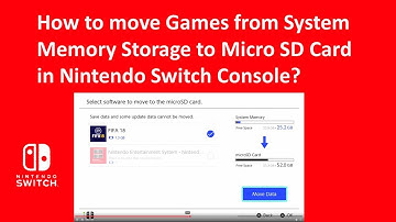 How to move Games from System Memory Storage to Micro SD Card in Nintendo Switch Console?