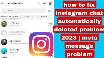 how to fix instagram chat automatically deleted problem 2023 | insta msg problem