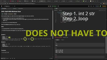 Leetcode easy problem 2578. Split With Minimum Sum | devops python practice
