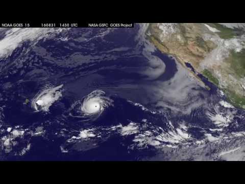 Satellite Tracks Tropical Storm Madeline and Hurricane Lester