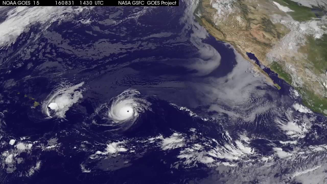 Satellite Tracks Tropical Storm Madeline and Hurricane Lester