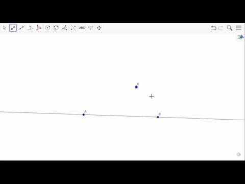 parallel line tool GeoGebra