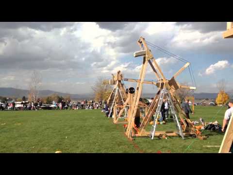 BYU ASME Merlin Trebuchet Pumpkin Throwing