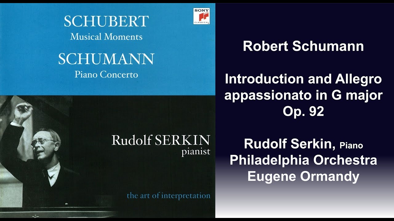 あしかりあた様ページDEBUSSY・SCHUBERT・SCHUMANN・BACH Robert Schumann: Introduction and Allegro appassionato in G major