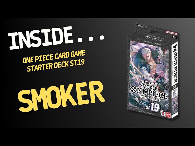 one piece tcg: smoker starter deck - black [st19] Card Game [OP-ST19] Japanese Dive into the One Piece Trading Card Game with this pre One Piece Trading Card Game