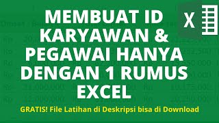Paling Mudah! Cara Membuat ID Karyawan │ ID Karyawan dan pegawai dengan excel mudah!