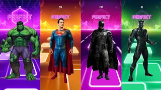 Hulk 🆚 Superman 🆚 Batman 🆚 Black Panther‼️TILES HOP EDM RUSH 💥 Who Will Win⁉️