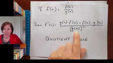 Differentiate functions using the quotient rule