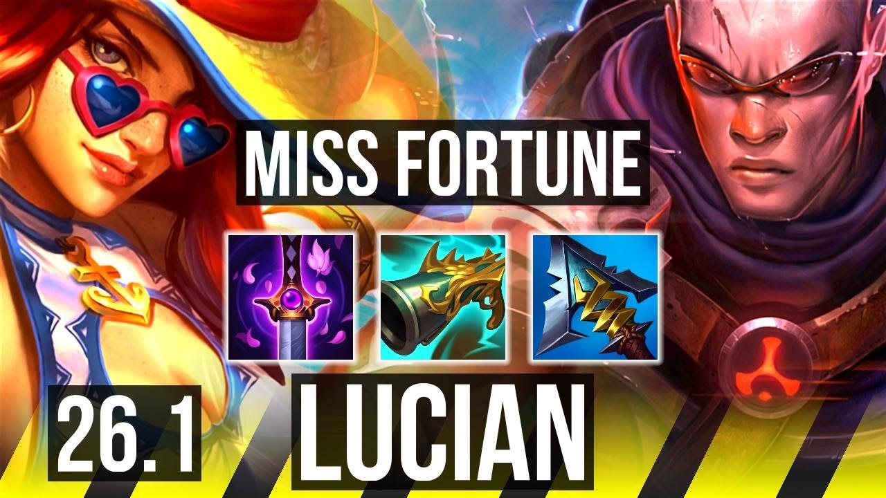 MISS FORTUNE & Elise vs LUCIAN & Rakan (ADC) | 46K damage | EUW Diamond | 26.1
