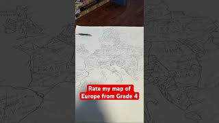 Rate my Map 🗺️ Of Europe from Grade 4 #map #europe